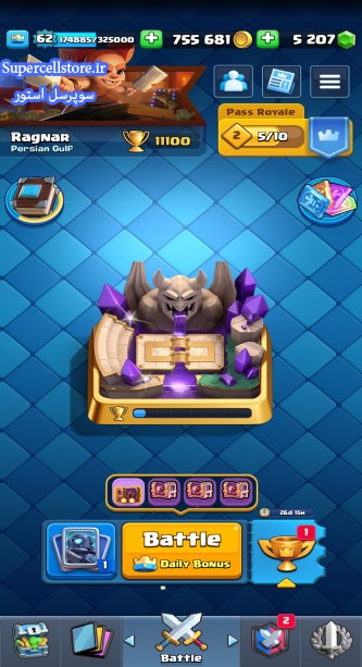 خرید و فروش اکانت کلش رویال