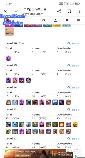 خرید و فروش اکانت کلش رویال