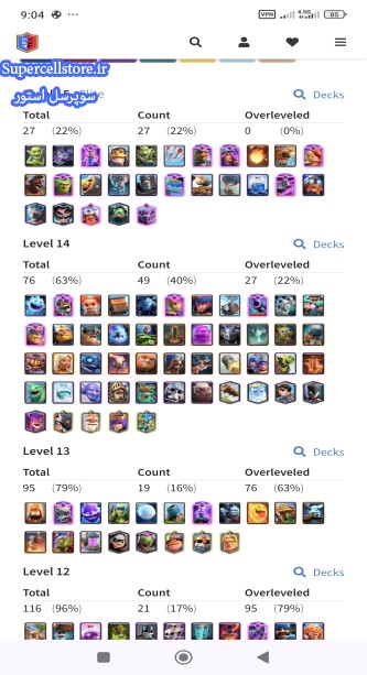 خرید و فروش اکانت کلش رویال