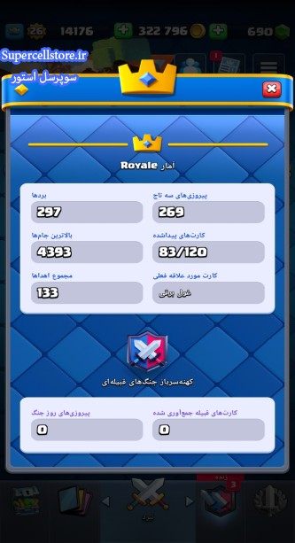 خرید و فروش اکانت کلش رویال